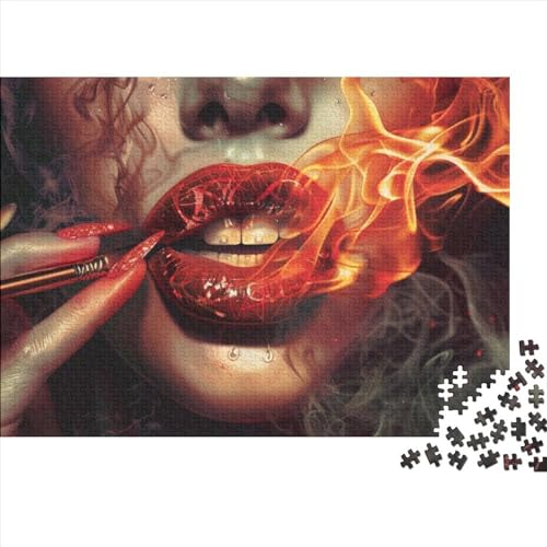 Art Lips Puzzles 300 Teile Für Erwachsene Puzzles Für Erwachsene 300 Teile Puzzle Lernspiele 300pcs (40x28cm) von CPXSEMAZA