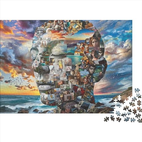 Art Oil Painting 1000-teiliges Puzzle Für Erwachsene, Familie Oder Kinder, Puzzle-Spielzeug, Lernspiele, Stressabbau-Puzzles, Einzigartige Heimdekoration Und Geschenke 1000pcs (75x50cm) von CPXSEMAZA