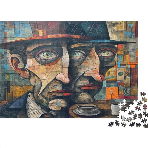 Art Oil Painting Jigsaw Puzzle Für Sohn/Kinder Familie Zusammen 500 Schlafzimmer Dekoration Puzzles Erwachsene 500 Stück Holz Puzzle Spiel Kinder Geschenk 500pcs (52x38cm) von CPXSEMAZA