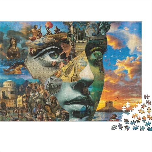 Art Oil Painting Puzzle, 1000 Teile Puzzle, Erwachsene Puzzle, Einzigartiges Puzzle, Familienpuzzle, Denkspiel 1000pcs (75x50cm) von CPXSEMAZA