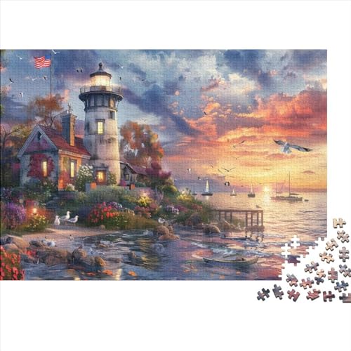 Beach House 300 Jigsaw Puzzle Geburtstagsgeschenk Personalisierte Familie Puzzles 300 Stück Holz Wandkunst Home Decor 300pcs (40x28cm) von CPXSEMAZA