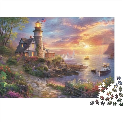 Beach House Jigsaw Puzzle Für Sohn/Kinder Familie Zusammen 1000 Schlafzimmer Dekoration Puzzles Erwachsene 1000 Stück Holz Puzzle Spiel Kinder Geschenk 1000pcs (75x50cm) von CPXSEMAZA