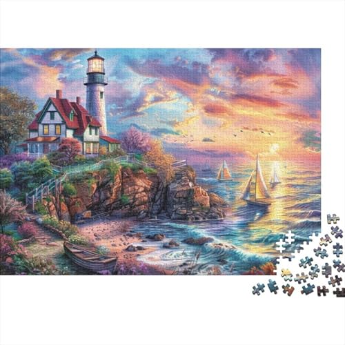 Beach House Puzzle, 1000 Teile Puzzle, Erwachsene Puzzle, Einzigartiges Puzzle, Familienpuzzle, Denkspiel 1000pcs (75x50cm) von CPXSEMAZA