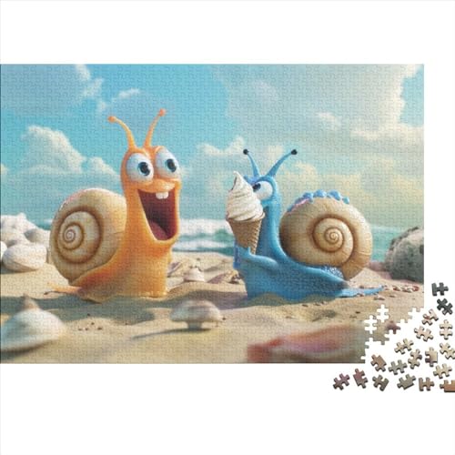 Beach Snail 500 Teile Puzzle500 Teiliges Puzzlespiel Geschicklichkeitsspiel Für Die Ganze Familie Geschicklichkeitsspiele Erwachsenen Puzzle Ab 12 Jahren 500pcs (52x38cm) von CPXSEMAZA