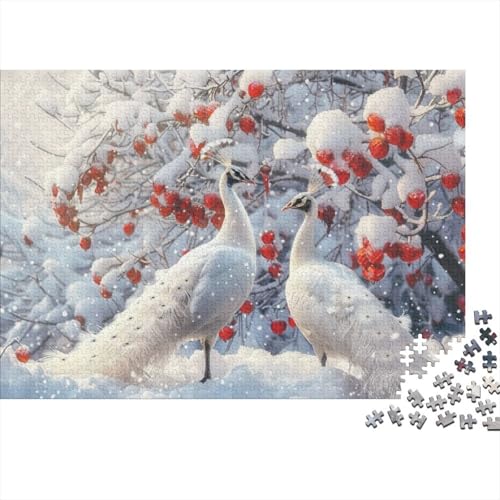 Beautiful Peacock Puzzle, 1000 Teile Puzzle, Erwachsene Puzzle, Einzigartiges Puzzle, Familienpuzzle, Denkspiel 1000pcs (75x50cm) von CPXSEMAZA