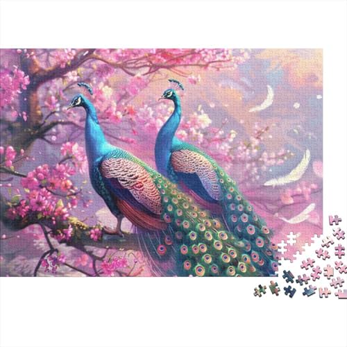 Beautiful Peacock Puzzles 500 Teile Für Erwachsene Puzzles Für Erwachsene 500 Teile Puzzle Lernspiele Heimdekoration Puzzle 500pcs (52x38cm) von CPXSEMAZA