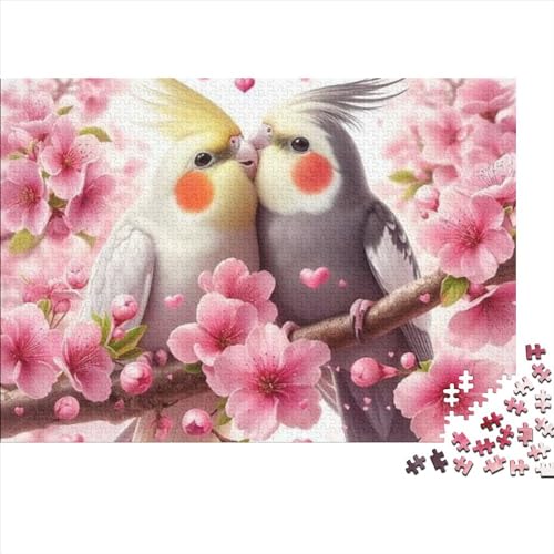 Birds and Flowers 500 Teile,Impossible Puzzle,Geschicklichkeitsspiel Für Die Ganze Familie, Farbenfrohes Legespiel, Erwachsenenpuzzle Ab 14 Jahren 500pcs (52x38cm) von CPXSEMAZA