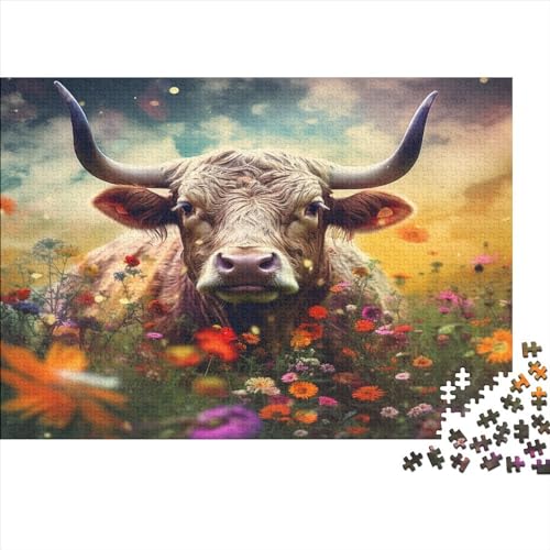 Bison Ungelöstes 3D-Puzzle Mit 1000 Teilen Für Erwachsene Und Jugendliche Ab 12 Jahren 1000pcs (75x50cm) von CPXSEMAZA