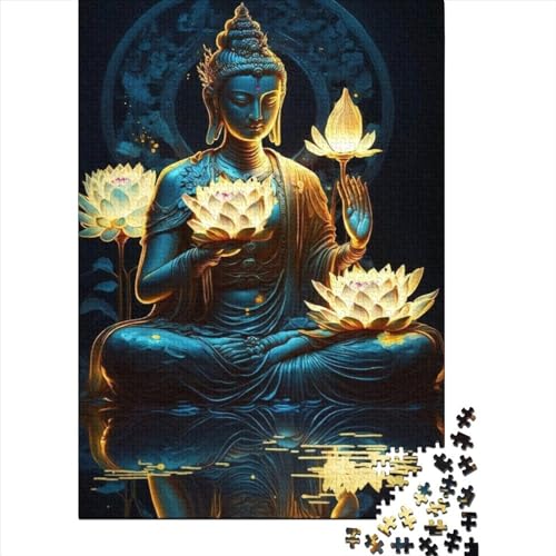 Buddha Puzzle, 1000 Teile Puzzle, Erwachsene Puzzle, Einzigartiges Puzzle, Familienpuzzle, Denkspiel 1000pcs (75x50cm) von CPXSEMAZA