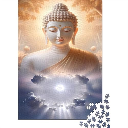 Buddha Puzzle, 1000 Teile Puzzle, Erwachsene Puzzle, Einzigartiges Puzzle, Familienpuzzle, Denkspiel 1000pcs (75x50cm) von CPXSEMAZA