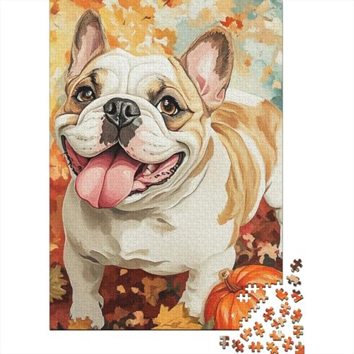 Bulldog Puzzle 1000 Teile Für Erwachsene | Puzzle | 1000-teiliges Puzzle, Lernspiele, Heimdekorationspuzzle 1000pcs (75x50cm) von CPXSEMAZA