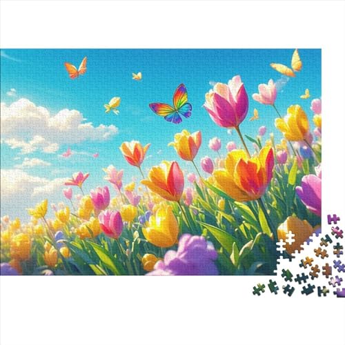 Butterflies and Flowers Puzzles Für Erwachsene 500 Teile Puzzles Für Erwachsene Puzzles 500 Teile Für Erwachsene Anspruchsvolles Spiel 500pcs (52x38cm) von CPXSEMAZA