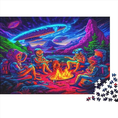 Camping Bonfire Theme Jigsaw Puzzle Für Sohn/Kinder Familie Zusammen 300 Schlafzimmer Dekoration Puzzles Erwachsene 300 Stück Holz Puzzle Spiel Kinder Geschenk 300pcs (40x28cm) von CPXSEMAZA