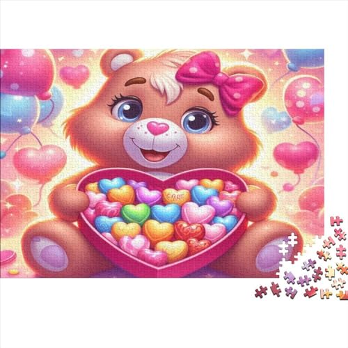 Candy Bear Puzzle 1000 Teilepuzzle 3D Erwachsene Home Dekoration Puzzle Geschicklichkeitsspiele Erwachsenen Puzzle Ab 12 Jahren 1000pcs (75x50cm) von CPXSEMAZA