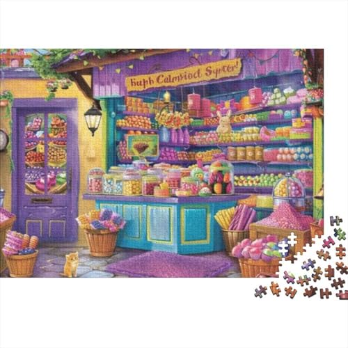 Candy Store Puzzles Für Erwachsene 1000 Teile Puzzle 1000 Teile Impossible Puzzle 1000 Puzzles Für Erwachsene Spielzeug Und Spiele 1000pcs (75x50cm) von CPXSEMAZA