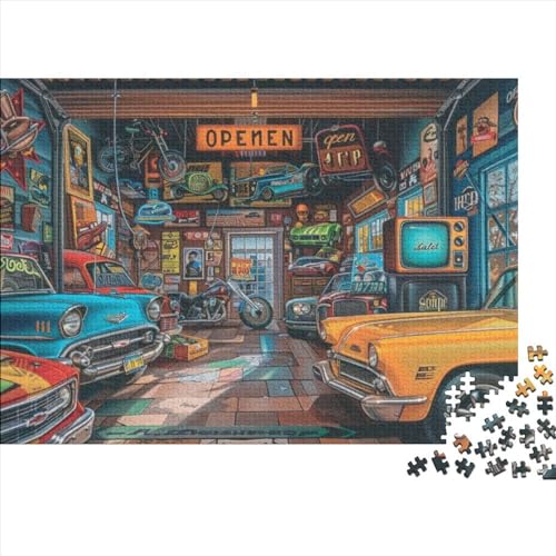 Car Repair Shop Puzzles 1000 Teile Für Erwachsene Puzzles Für Erwachsene 1000 Teile Puzzle Lernspiele Heimdekoration Puzzle 1000pcs (75x50cm) von CPXSEMAZA