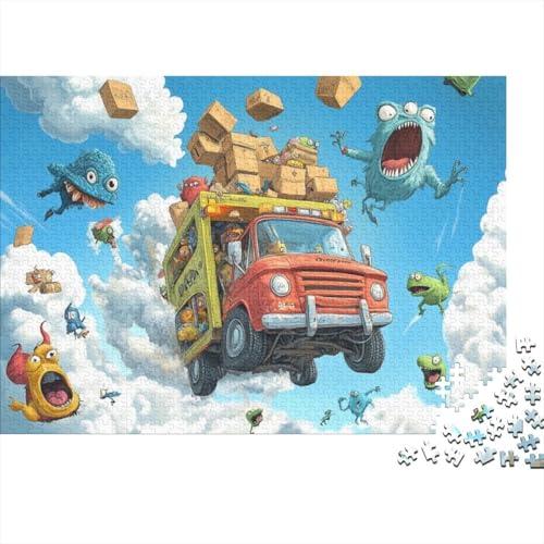 Cartoon Characters Jigsaw Puzzle Für Sohn/Kinder Familie Zusammen 500 Schlafzimmer Dekoration Puzzles Erwachsene 500 Stück Holz Puzzle Spiel Kinder Geschenk 500pcs (52x38cm) von CPXSEMAZA