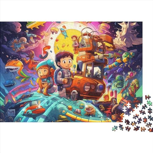 Cartoon Characters Puzzle, 300 Teile Puzzle, Erwachsene Puzzle, Einzigartiges Puzzle, Familienpuzzle, Denkspiel 300pcs (40x28cm) von CPXSEMAZA