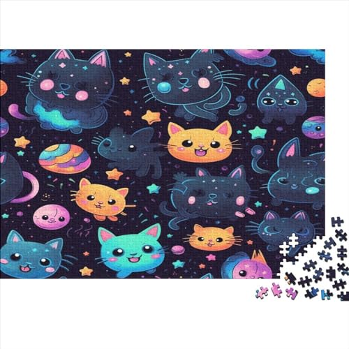 Cat Puzzle, 1000 Teile Puzzle, Erwachsene Puzzle, Einzigartiges Puzzle, Familienpuzzle, Denkspiel 1000pcs (75x50cm) von CPXSEMAZA