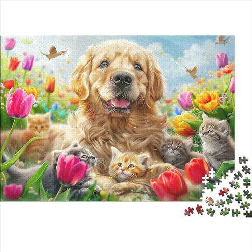 Cats and Dogs Puzzles Für Erwachsene 500 Teile Puzzles Für Erwachsene, Puzzle 500 Teile Für Erwachsene Anspruchsvolle Puzzlespiele 500pcs (52x38cm) von CPXSEMAZA