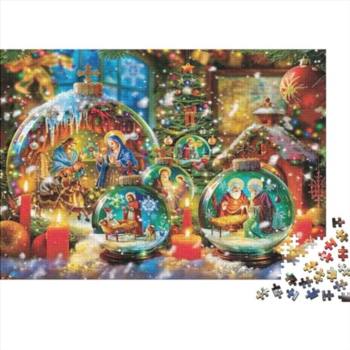 Christmas Eve Puzzle, 300 Teile Puzzle, Erwachsene Puzzle, Einzigartiges Puzzle, Familienpuzzle, Denkspiel 300pcs (40x28cm) von CPXSEMAZA