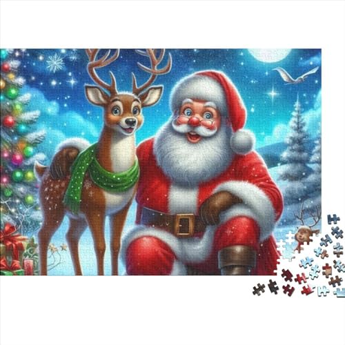 Christmas Theme Puzzle, 1000 Teile Puzzle, Erwachsene Puzzle, Einzigartiges Puzzle, Familienpuzzle, Denkspiel 1000pcs (75x50cm) von CPXSEMAZA