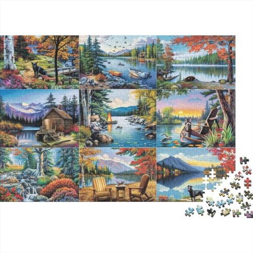 Classic Oil Painting Puzzle, 1000 Teile Puzzle, Erwachsene Puzzle, Einzigartiges Puzzle, Familienpuzzle, Denkspiel 1000pcs (75x50cm) von CPXSEMAZA