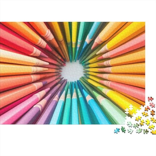 Colored Pen Puzzle, 1000 Teile Puzzle, Erwachsene Puzzle, Einzigartiges Puzzle, Familienpuzzle, Denkspiel 1000pcs (75x50cm) von CPXSEMAZA