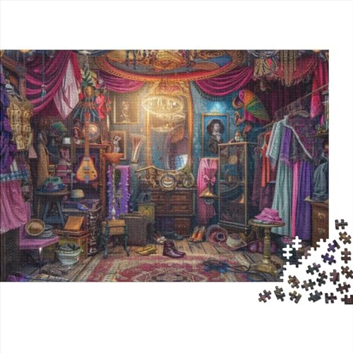 Colorful Cloakroom 1000 Teile Holzpuzzle Für Erwachsene Puzzle 1000 Teile Heimdekorationspuzzle 1000 Puzzles Für Erwachsene Spielzeug Und Spiele 1000pcs (75x50cm) von CPXSEMAZA