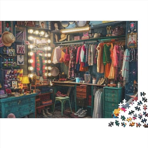 Colorful Cloakroom 3D-Puzzles 1000 Teile Für Erwachsene Puzzles Für Erwachsene 1000 Teile Puzzle Lernspiele Ungelöstes Puzzle 1000pcs (75x50cm) von CPXSEMAZA