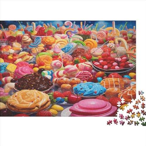 Colorful Desserts Wunderschön Illustriertes 1000-teiliges Puzzle Für Erwachsene 1000pcs (75x50cm) von CPXSEMAZA