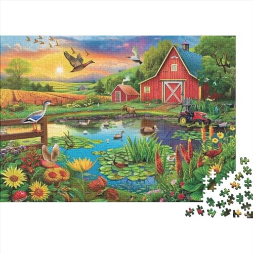 Colorful Farm Puzzles 500 Teile Für Erwachsene Puzzles Für Erwachsene 500 Teile Puzzle Lernspiele Ungelöstes Puzzle 500pcs (52x38cm) von CPXSEMAZA