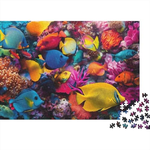 Colorful Fish Puzzles Für Erwachsene 300 Teile Puzzle 300 Teile Impossible Puzzle 300 Puzzles Für Erwachsene Spielzeug Und Spiele 300pcs (40x28cm) von CPXSEMAZA