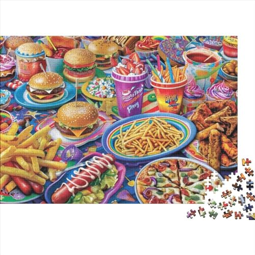 Colorful Food Jigsaw Puzzle Für Sohn/Kinder Familie Zusammen 1000 Schlafzimmer Dekoration Puzzles Erwachsene 1000 Stück Holz Puzzle Spiel Kinder Geschenk 1000pcs (75x50cm) von CPXSEMAZA