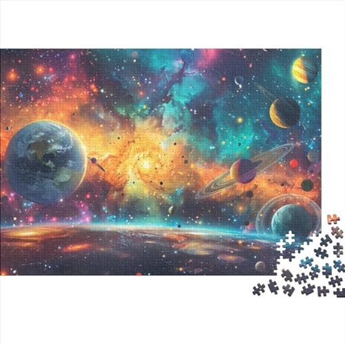 Colorful Universe Jigsaw Puzzle Für Sohn/Kinder Familie Zusammen 1000 Schlafzimmer Dekoration Puzzles Erwachsene 1000 Stück Holz Puzzle Spiel Kinder Geschenk 1000pcs (75x50cm) von CPXSEMAZA