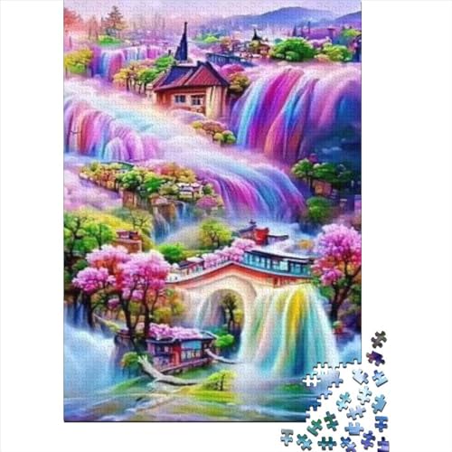 Colorful Waterfall (3) Jigsaw Puzzle, 500 Teile Jigsaw Puzzle Für Erwachsene 500pcs (52x38cm) von CPXSEMAZA