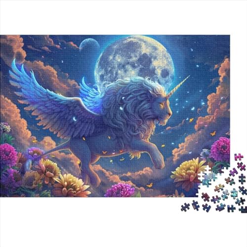 Cool Lion Puzzle, 300 Teile Puzzle, Erwachsene Puzzle, Einzigartiges Puzzle, Familienpuzzle, Denkspiel 300pcs (40x28cm) von CPXSEMAZA