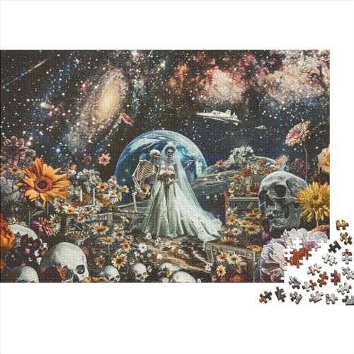 Cosmic Skeleton Puzzles Für Erwachsene 1000 Teile Puzzles Für Erwachsene Puzzles 1000 Teile Für Erwachsene Anspruchsvolles Spiel 1000pcs (75x50cm) von CPXSEMAZA