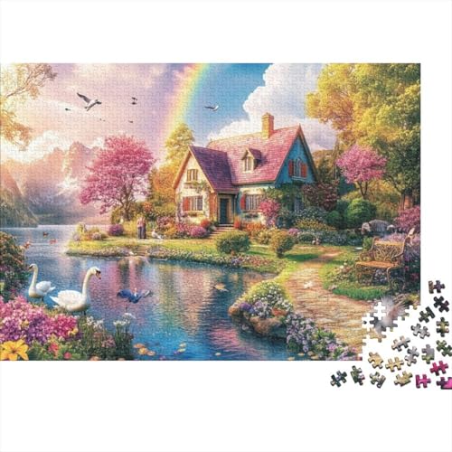 Country Cabin 1000-teilige Holzpuzzles Für Erwachsene. 1000-teilige Puzzles. Impossible Puzzle. 1000-teilige Puzzles Für Erwachsene Und Kinder Ab 12 Jahren 1000pcs (75x50cm) von CPXSEMAZA