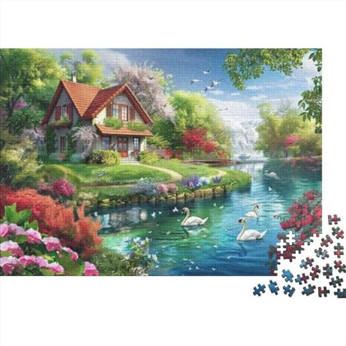 Country Cabin Puzzle, 1000 Teile Puzzle, Erwachsene Puzzle, Einzigartiges Puzzle, Familienpuzzle, Denkspiel 1000pcs (75x50cm) von CPXSEMAZA