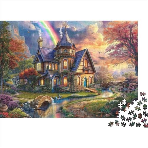 Country Cabin Puzzle, 300 Teile Puzzle, Erwachsene Puzzle, Einzigartiges Puzzle, Familienpuzzle, Denkspiel 300pcs (40x28cm) von CPXSEMAZA