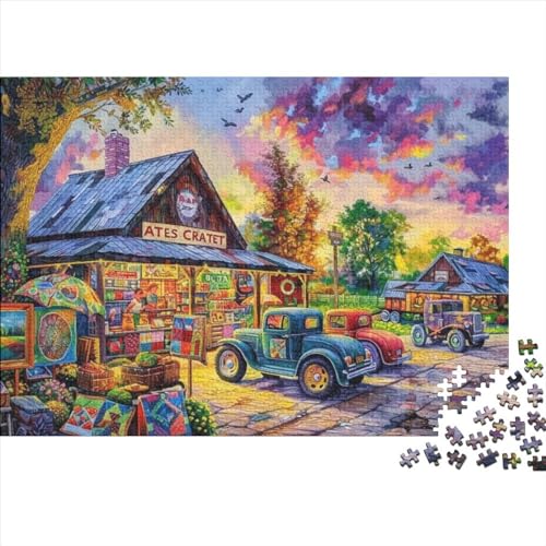 Country Grocery Store | Puzzle Für Erwachsene | Puzzle Für Jugendliche | Schwieriges Puzzle | 500 Teile Puzzle 500pcs (52x38cm) von CPXSEMAZA