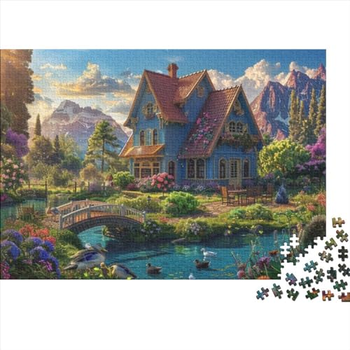Country House 300 Teile Holzpuzzle Für Erwachsene Puzzle 300 Teile Heimdekorationspuzzle 300 Puzzles Für Erwachsene Spielzeug Und Spiele 300pcs (40x28cm) von CPXSEMAZA
