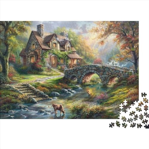 Country House Verrücktes, Farbenfrohes 1000-teiliges Puzzlespiel Für Erwachsene 1000pcs (75x50cm) von CPXSEMAZA