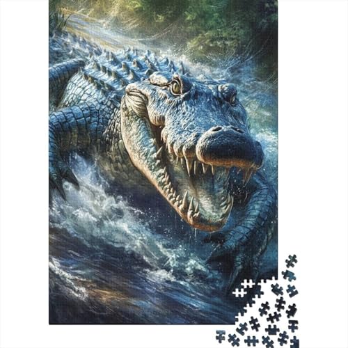 Crocodile Puzzle 1000 Teile Puzzle Für Erwachsene 1000 Teile 1000pcs (75x50cm) von CPXSEMAZA