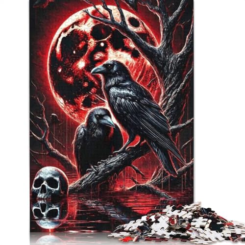 Crows Puzzlespiele Für Erwachsene 1000 Stück Puzzlespiele Für Erwachsene Lernspiel Herausforderung Spielzeug 1000 Stück Puzzlespiele Für Erwachsene Kids.Educational Games Home Decoration 1000pcs (75x5 von CPXSEMAZA