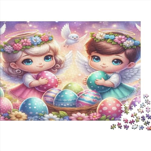 Cute Angel Baby Puzzle, 300 Teile Puzzle, Erwachsene Puzzle, Einzigartiges Puzzle, Familienpuzzle, Denkspiel 300pcs (40x28cm) von CPXSEMAZA