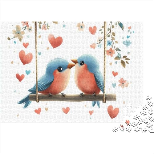 Cute Bird 1000-teiliges Puzzle Für Erwachsene, Familie Oder Kinder, Puzzle-Spielzeug, Lernspiele, Stressabbau-Puzzles, Einzigartige Heimdekoration Und Geschenke 1000pcs (75x50cm) von CPXSEMAZA