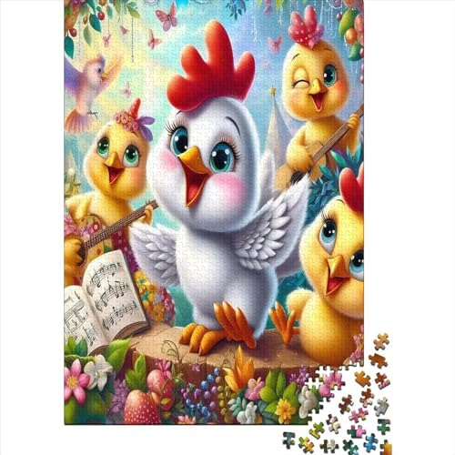 Cute Chick Puzzle, 300 Teile Puzzle, Erwachsene Puzzle, Einzigartiges Puzzle, Familienpuzzle, Denkspiel 300pcs (40x28cm) von CPXSEMAZA