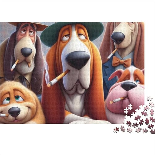 Cute Dog 1000-teiliges Puzzle Für Erwachsene Und Kinder Ab 12 Jahren – Tolles Geburtstagsgeschenk Für Erwachsene 1000pcs (75x50cm) von CPXSEMAZA